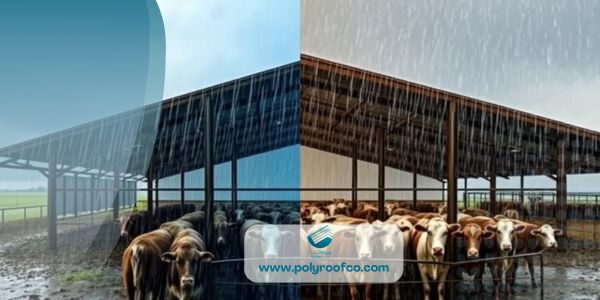 چرا انتخاب پوشش سقف مناسب برای دامداری اهمیت دارد?